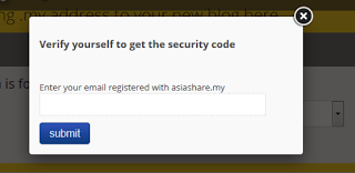 verify yourself to get security code
