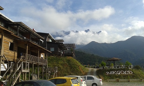 Mt Kinabalu after cloud