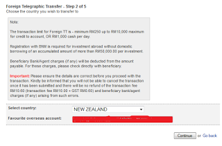 fill up account detail