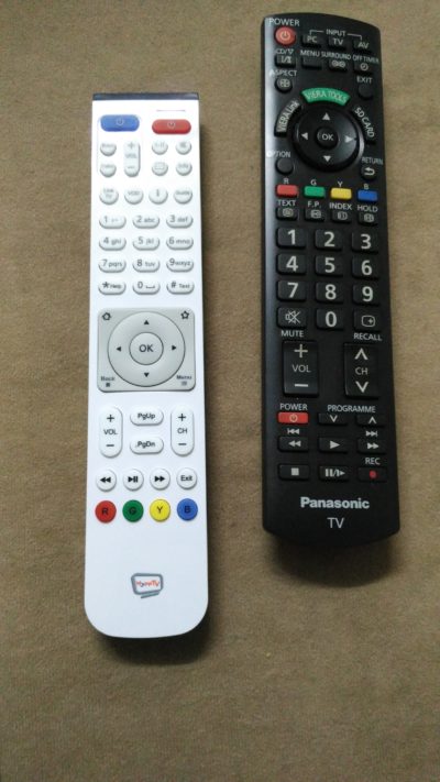 how to combine unifitv hypptv remote with tv remote