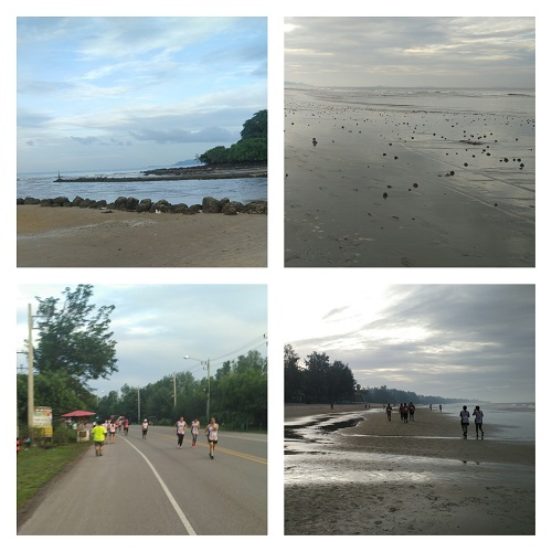 mix route -run on the road and the beach for AirAsia Active Fly Fun Run