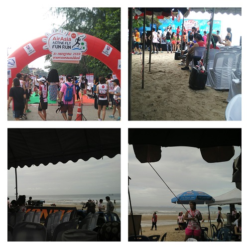 runner enjoying breakfast at the beach after AirAsia Active Fly Fun Run