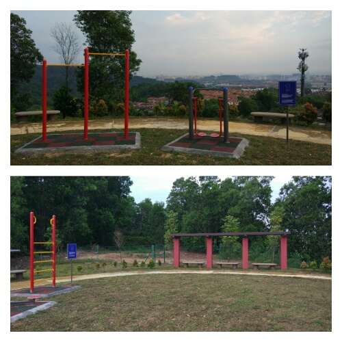 exercise tool install on the top at taman rekreasi puncak jalil puj4