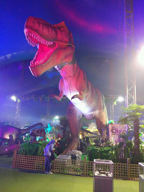 gigantic and most impressive dinosaur at the exhibition