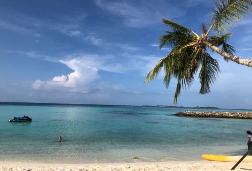 View in front of Arena Beach Hotel