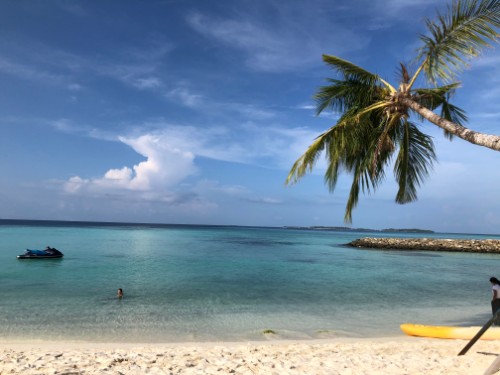 View in front of Arena Beach Hotel